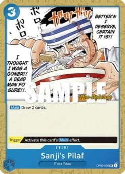 Bandai Sanji's Pilaf (OP03-056) Pillars Of Strength Pre-Release Cards