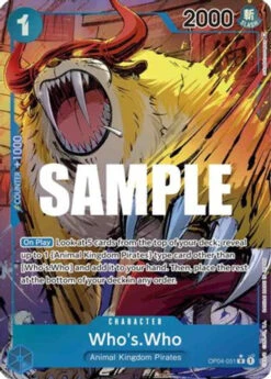 Bandai Who's.Who (Alternate Art) (OP04-051) Kingdoms Of Intrigue Foil