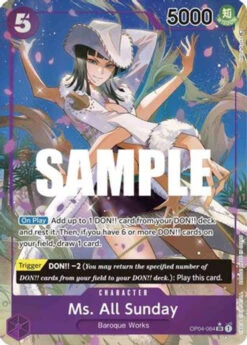 Bandai Ms. All Sunday (Alternate Art) (OP04-064) Kingdoms Of Intrigue Foil