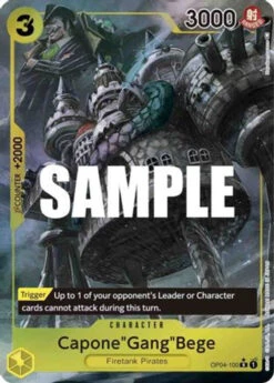 Bandai Capone"Gang"Bege (Alternate Art) (OP04-100) Kingdoms Of Intrigue Foil