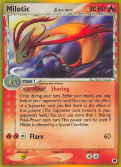 Milotic δ 5/101 - Dragon Frontiers Holofoil