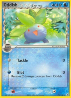 Oddish δ 73/110 - Holon Phantoms Reverse Holofoil